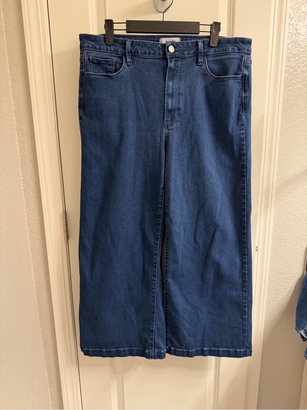 PAIGE Genese Crop Jeans in Deep Blue Wash